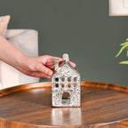 Casa Glow Tealight Holder In Silver Nestasia