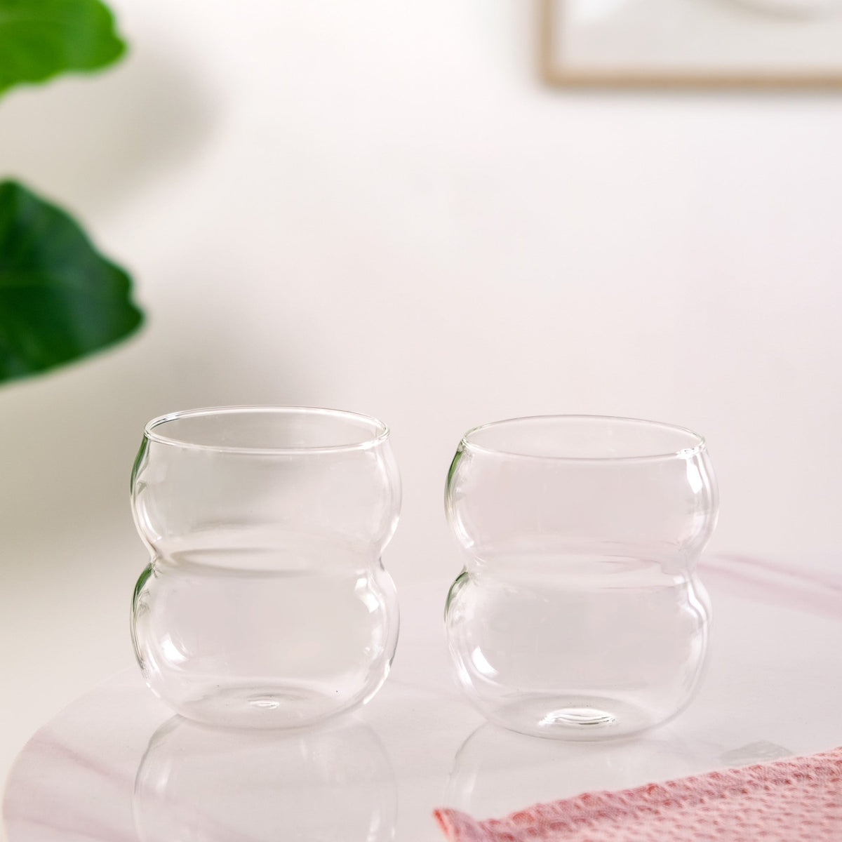 Retro Glass Set Of 2 400ml Nestasia