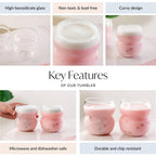 Retro Glass Set Of 2 400ml Nestasia