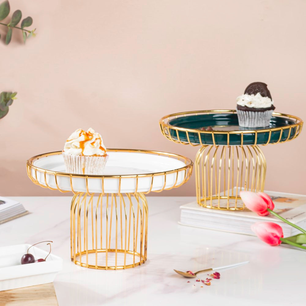 Metallic Cake Stand 8 inch Nestasia