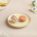 Spiral Snack Plate Yellow 6 Inch Nestasia