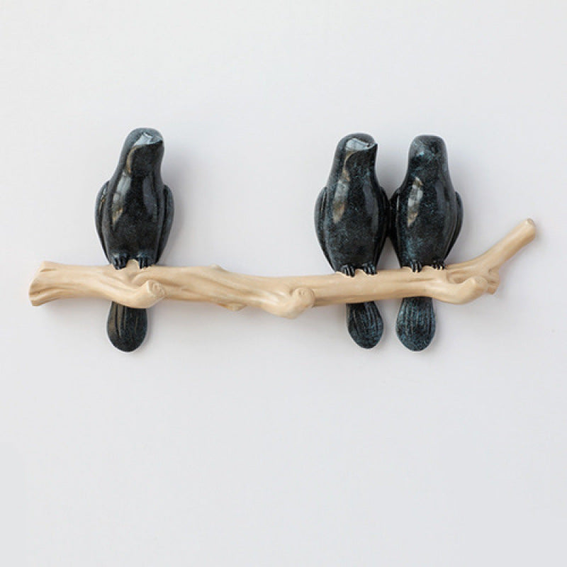 Bird Decoration Hook Entrance Wall No-trace Key Hook No-drill Wall Decor Wall-mounted Coat Hook