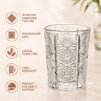 Celestial Cut Glass Shot Glass Set Of 12 55ml Nestasia