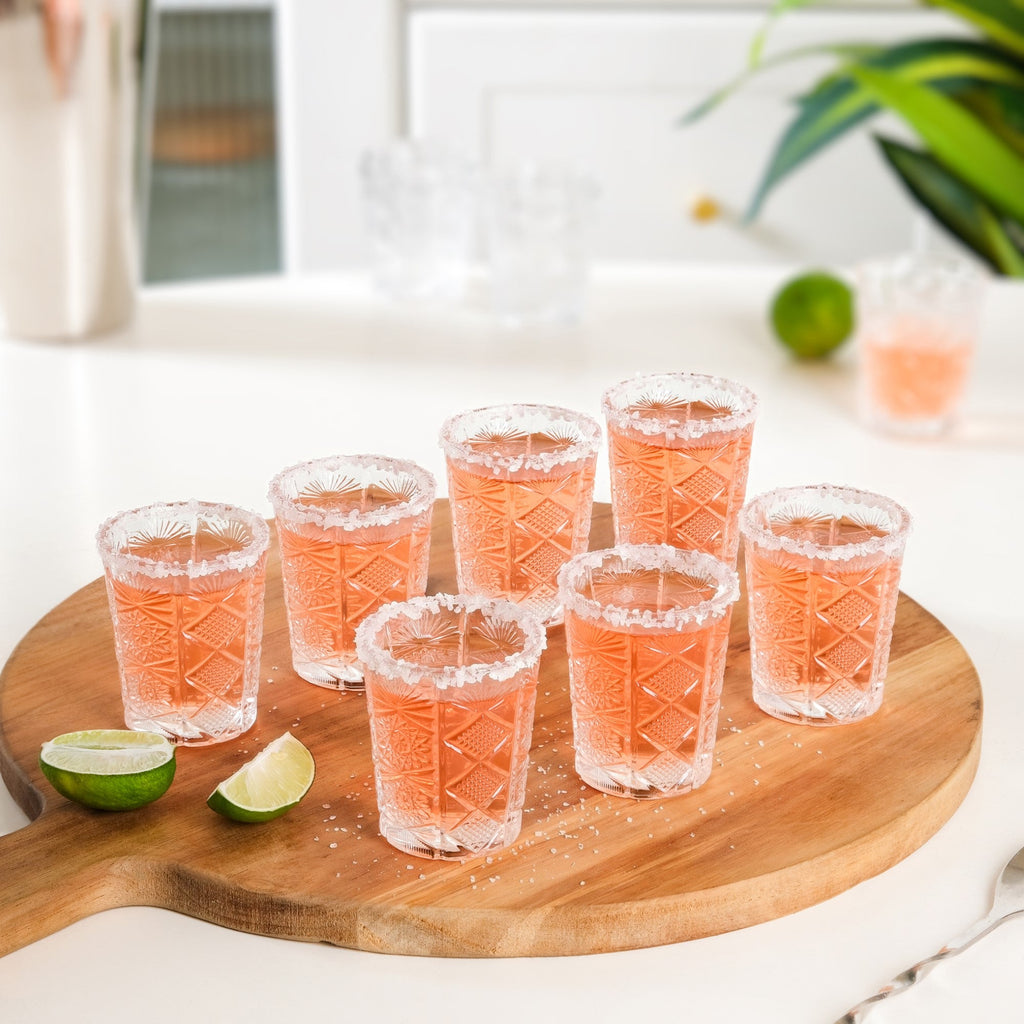 Celestial Cut Glass Shot Glass Set Of 12 55ml Nestasia