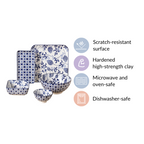 Blue 26 Piece Dinnerware Set For 6 Nestasia