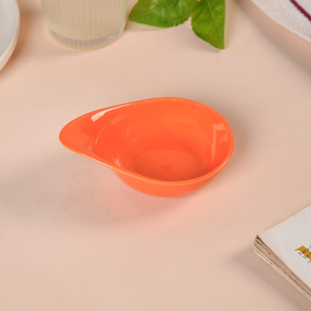 Set Of 3 Colourful Ceramic Bowls With Bamboo Tray 100ml Nestasia