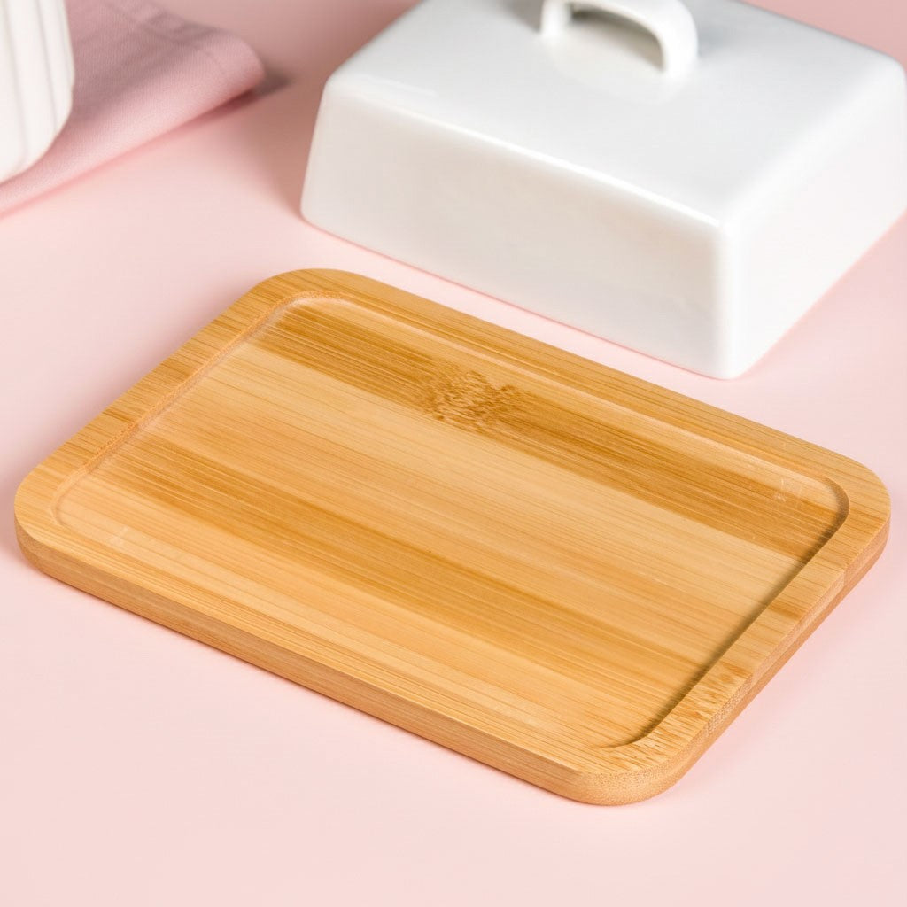 Ceramic Butter Dish With Lid And Tray Nestasia