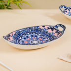 Set Of 2 Mandala Platters Peach And Blue Nestasia
