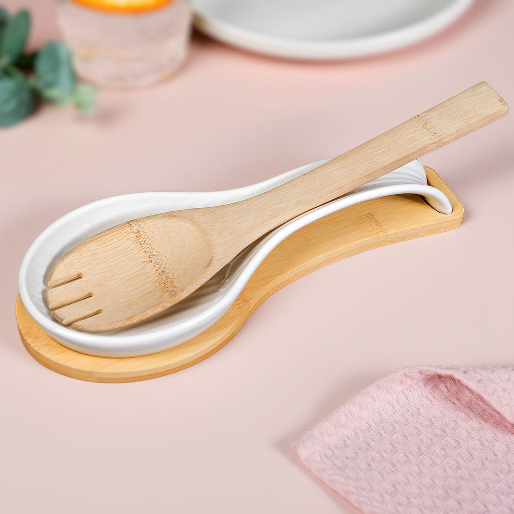 Ceramic Spoon Rest With Stand Nestasia