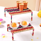 Rainbow Sabai Char Pai Risers Set Of 2 Nestasia