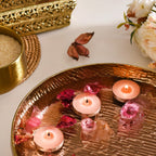 Festive Tealight Candles Peach Set Of 50 Nestasia