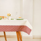 Checkered Border 6 Seater Table Cloth 203x152cm Nestasia
