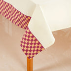 Checkered Border 6 Seater Table Cloth 203x152cm Nestasia