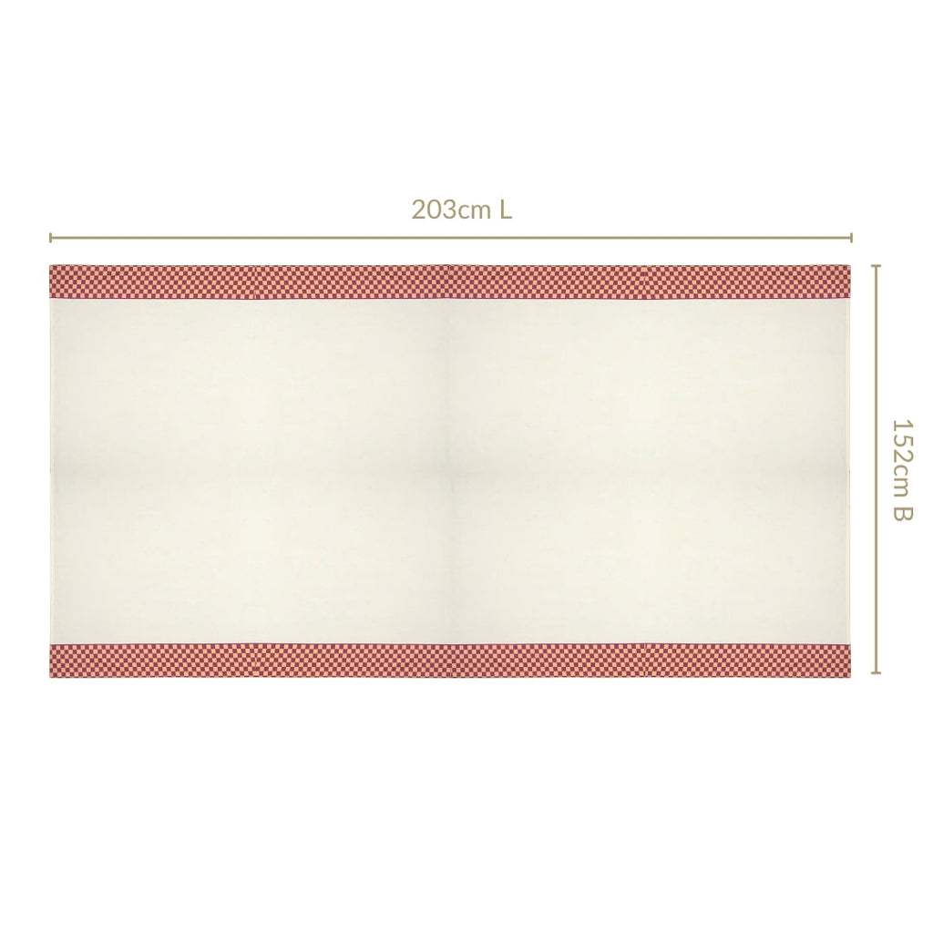 Checkered Border 6 Seater Table Cloth 203x152cm Nestasia