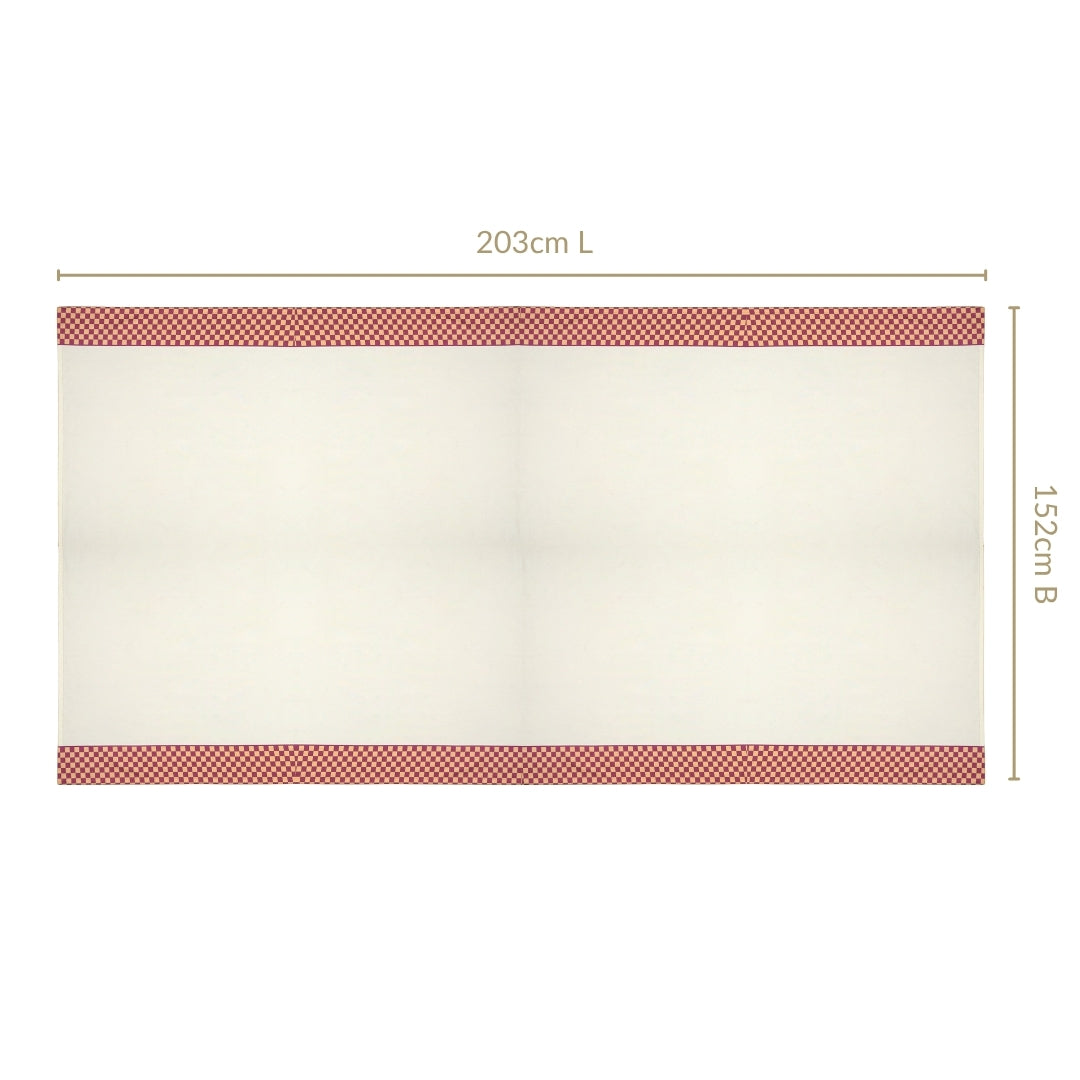 Checkered Border 6 Seater Table Cloth 203x152cm Nestasia