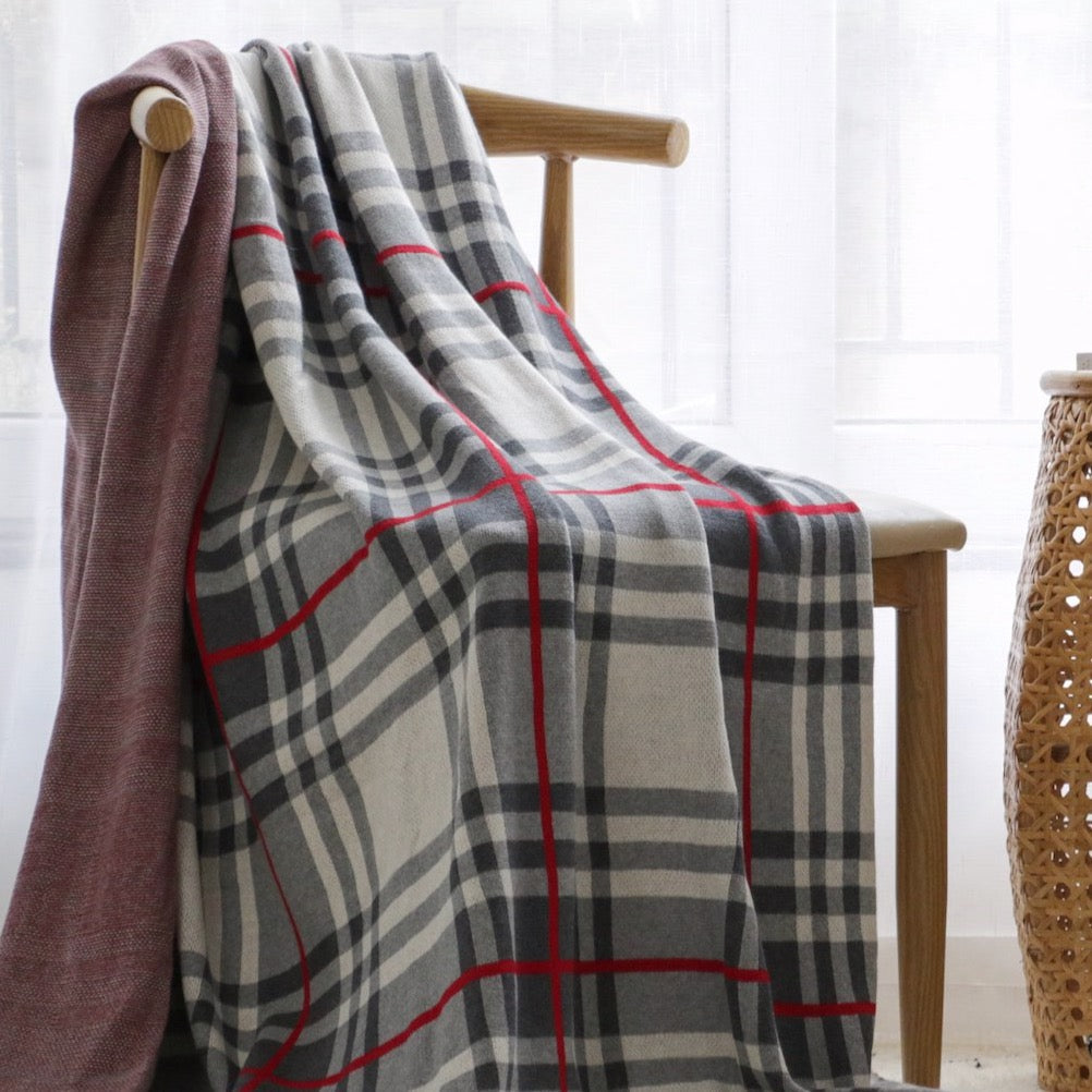 Checks Cotton Throw Nestasia