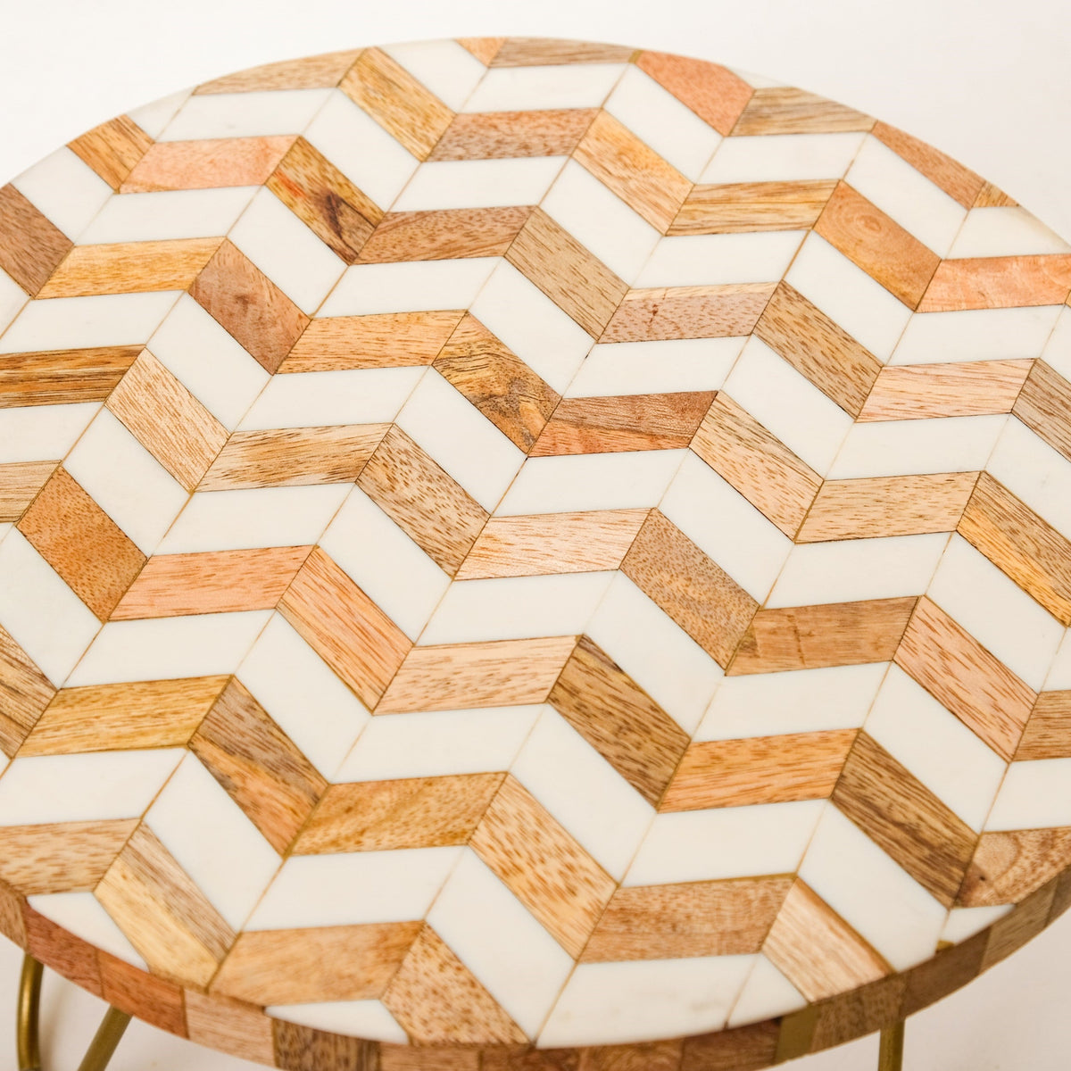 Chevron Mosaic Wooden Riser Nestasia