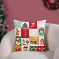 Christmas Chronicles Embroidered Cotton Cushion Cover 40x40cm Nestasia