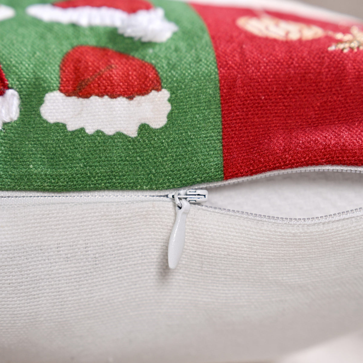 Christmas Chronicles Embroidered Cotton Cushion Cover 40x40cm Nestasia