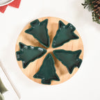 Set Of 5 Tree Snack Bowls With Wooden Rotating Tray 100ml Nestasia