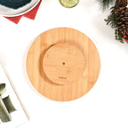 Set Of 5 Tree Snack Bowls With Wooden Rotating Tray 100ml Nestasia