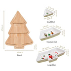 Nutcracker Tree Sectioned Platter Set Of 4 Nestasia