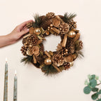 Golden Forest Sustainable Decorative Wreath Nestasia