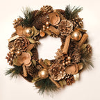 Golden Forest Sustainable Decorative Wreath Nestasia