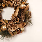 Golden Forest Sustainable Decorative Wreath Nestasia