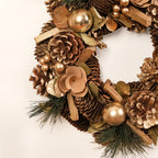 Golden Forest Sustainable Decorative Wreath Nestasia