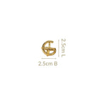 Gold Circle Fusion Drop Earrings Nestasia