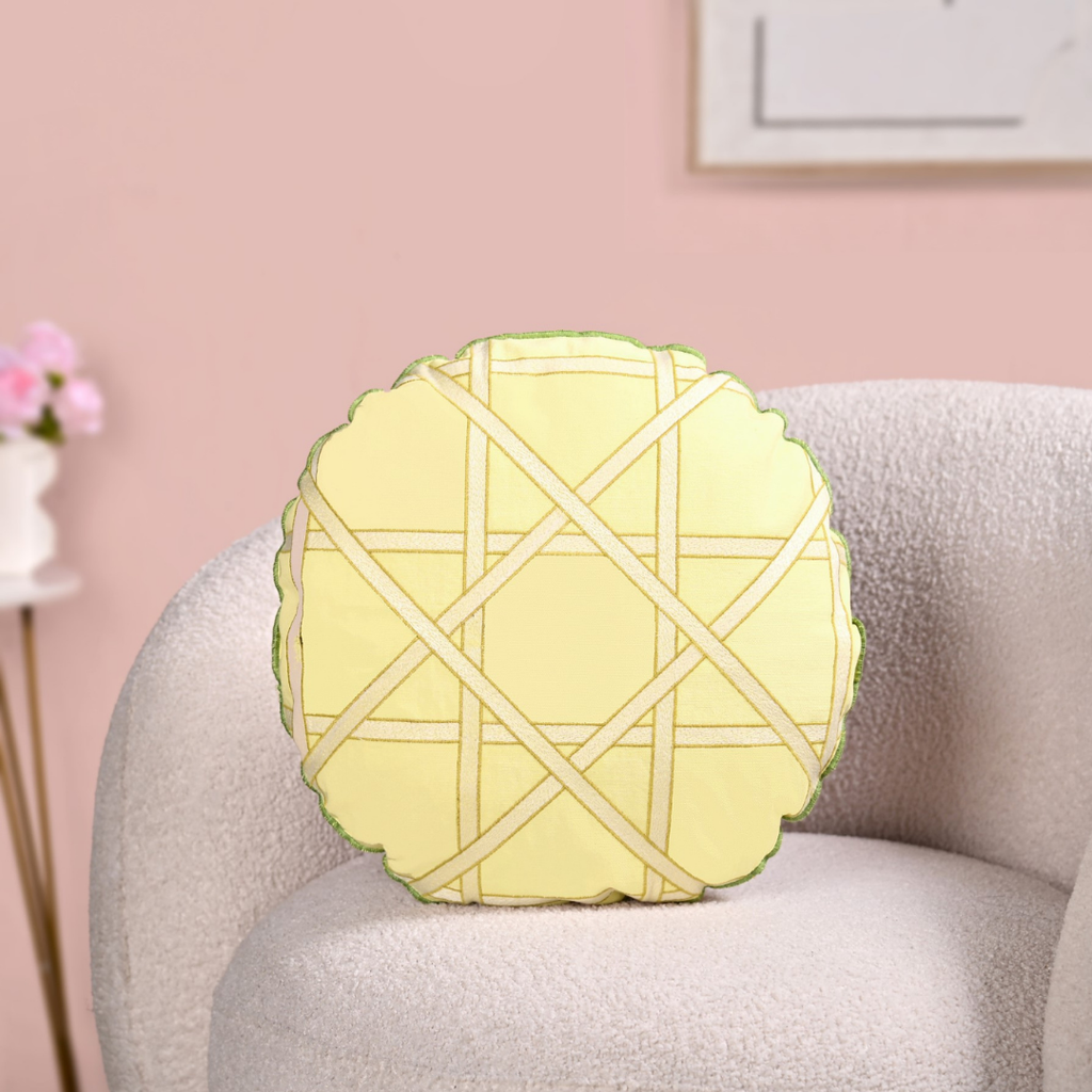 Citrine Stripes Cushion Cover 40cm Nestasia