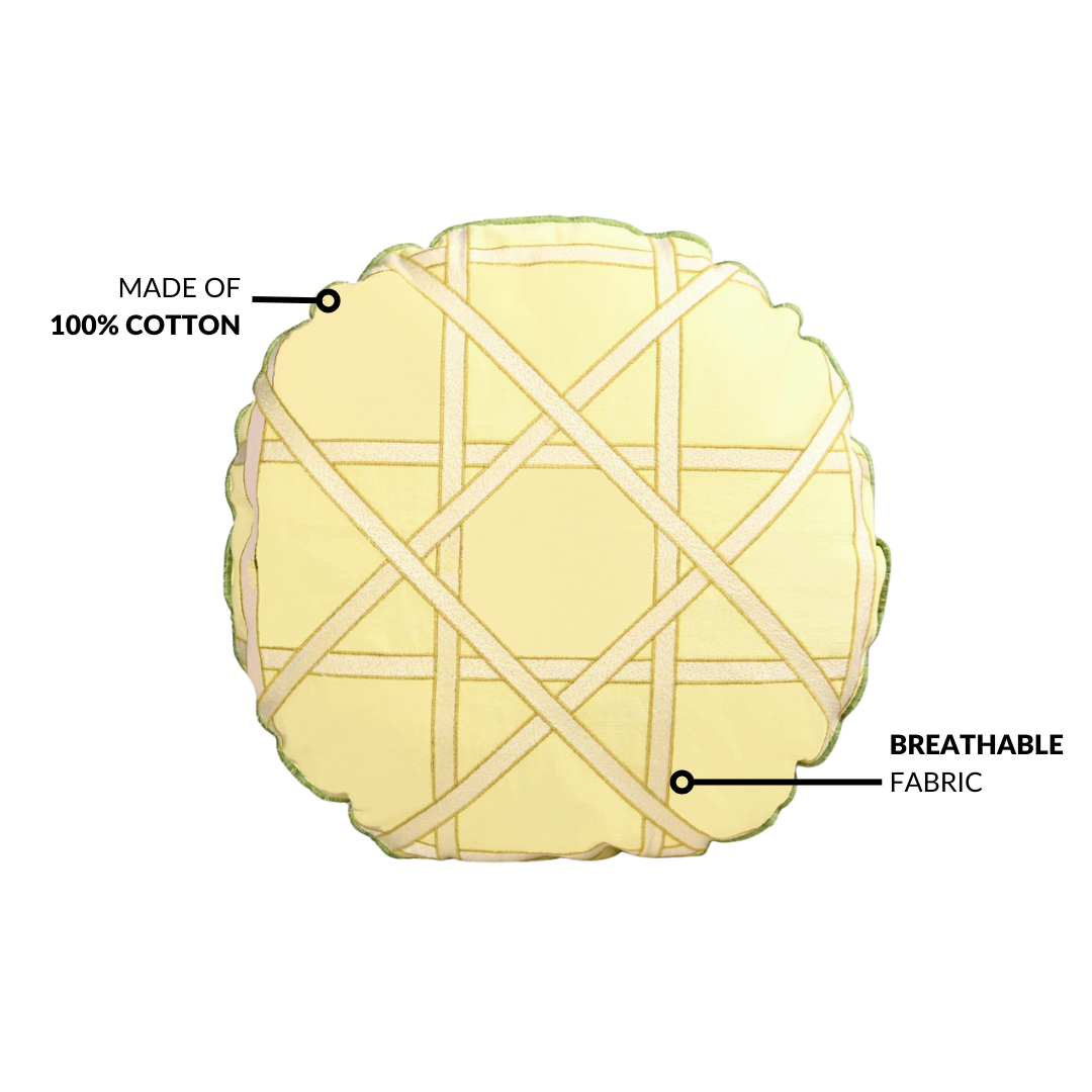 Citrine Stripes Cushion Cover 40cm Nestasia