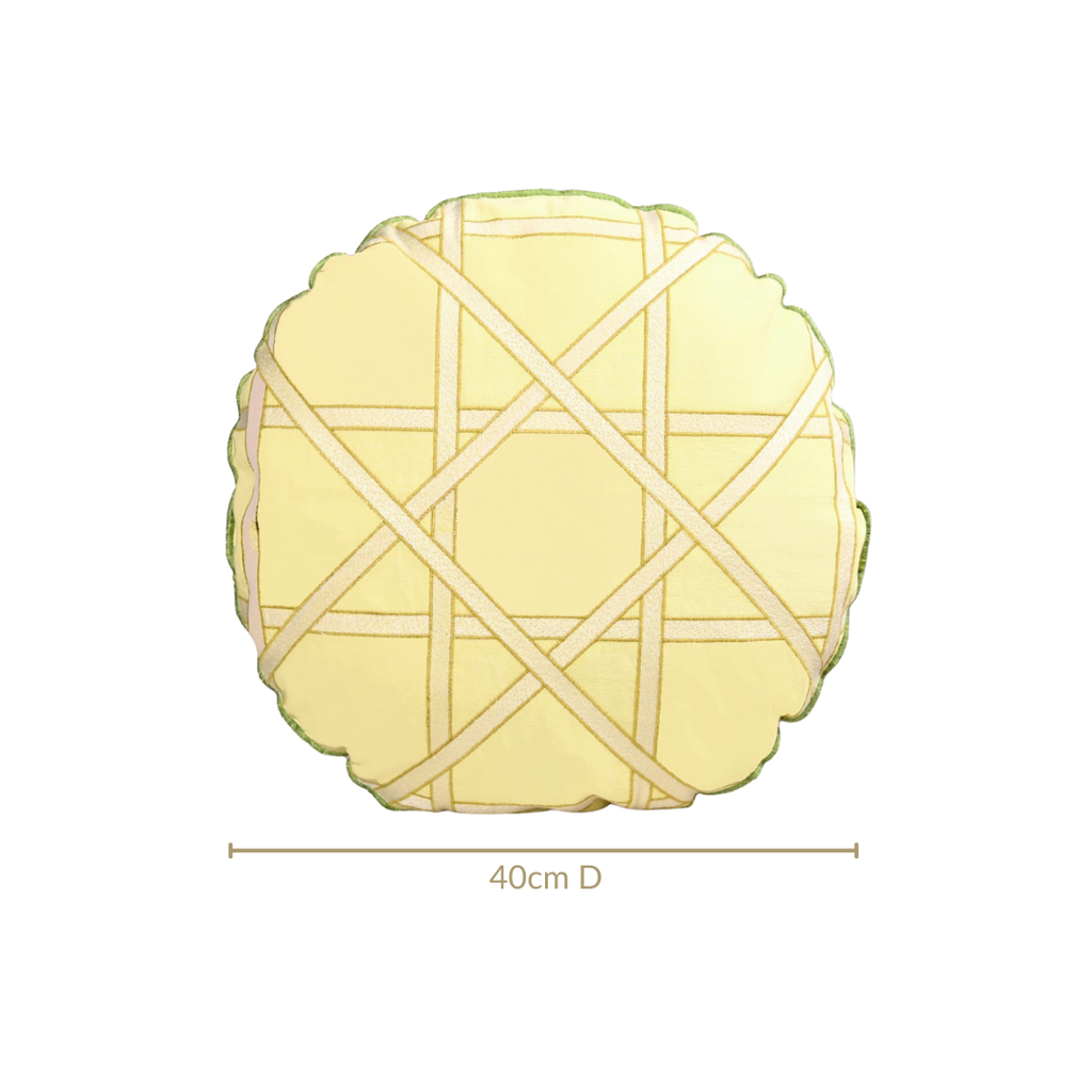 Citrine Stripes Cushion Cover 40cm Nestasia