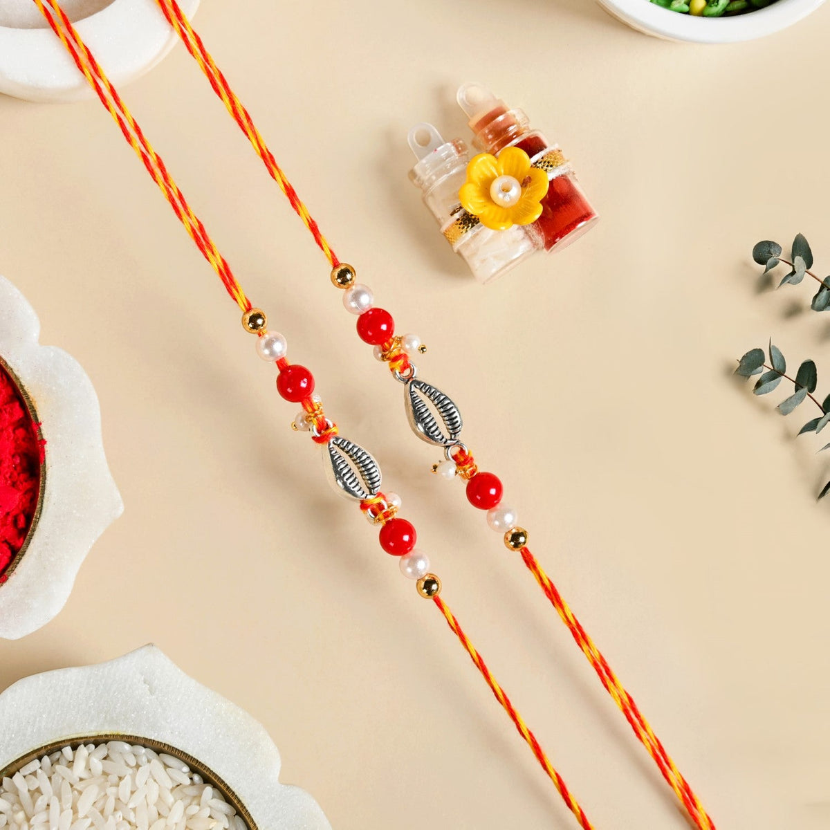 Classic Mauli Rakhi Gift Set Nestasia