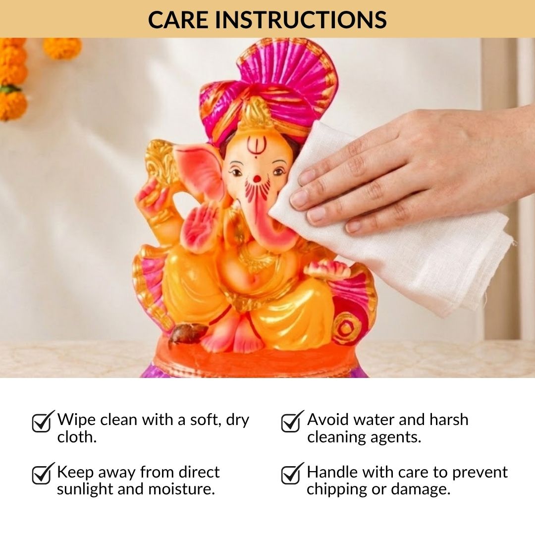Clay Ecofriendly Ganesh Idol 27cm Nestasia