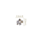 Clustered Prism Studs Silver Nestasia