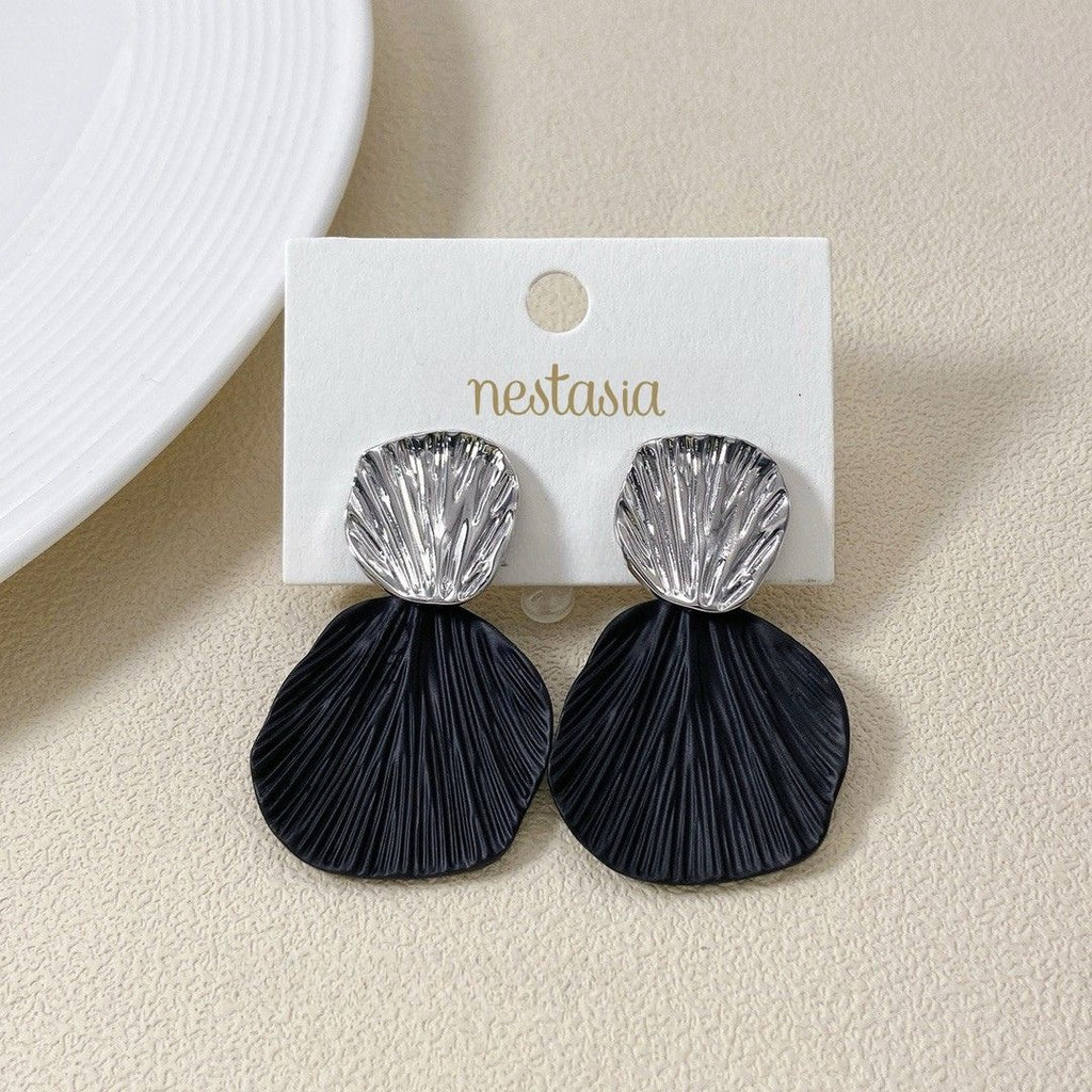 Coastal Charm Seashell Danglers Silver Nestasia