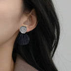 Coastal Charm Seashell Danglers Silver Nestasia