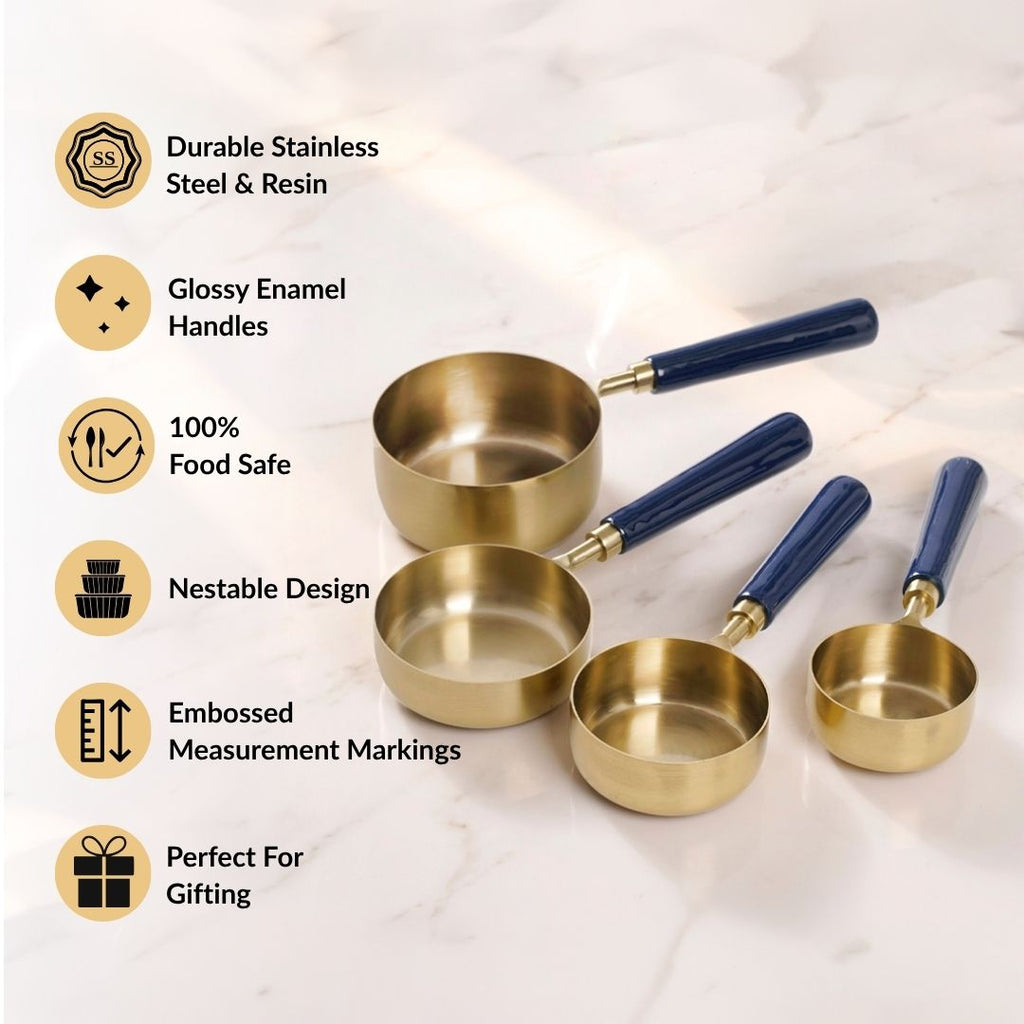 Cobalt Measuring Spoon Set Of 4 Nestasia