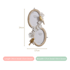 Bird Decor Wall Photo Frame 13"x6.5" Nestasia