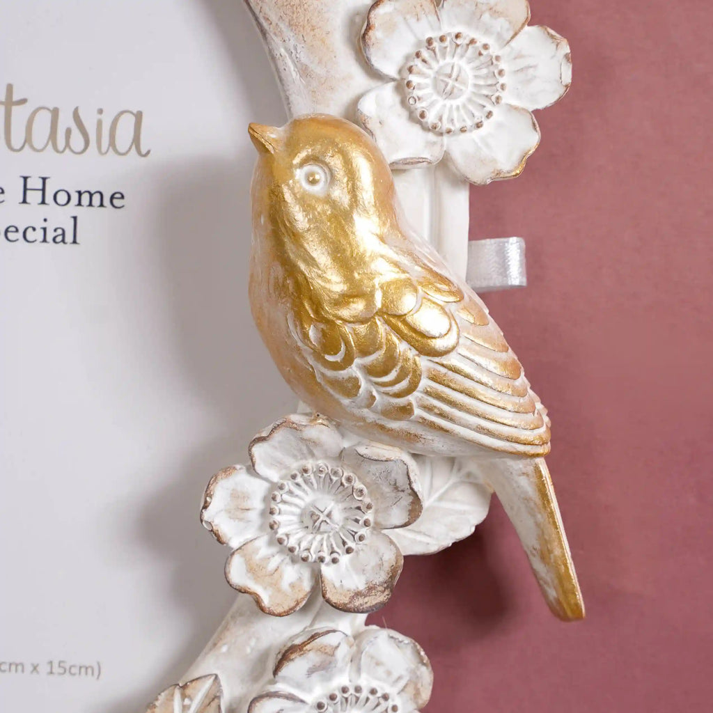 Bird Decor Wall Photo Frame 13"x6.5" Nestasia
