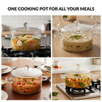 Cooking Pot With Embossed Lid 1800ml Nestasia