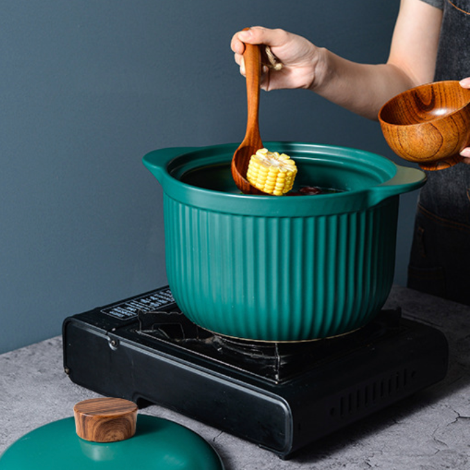 Cooking Pots Green Nestasia