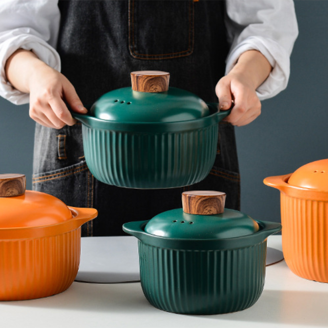Cooking Pots Green Nestasia