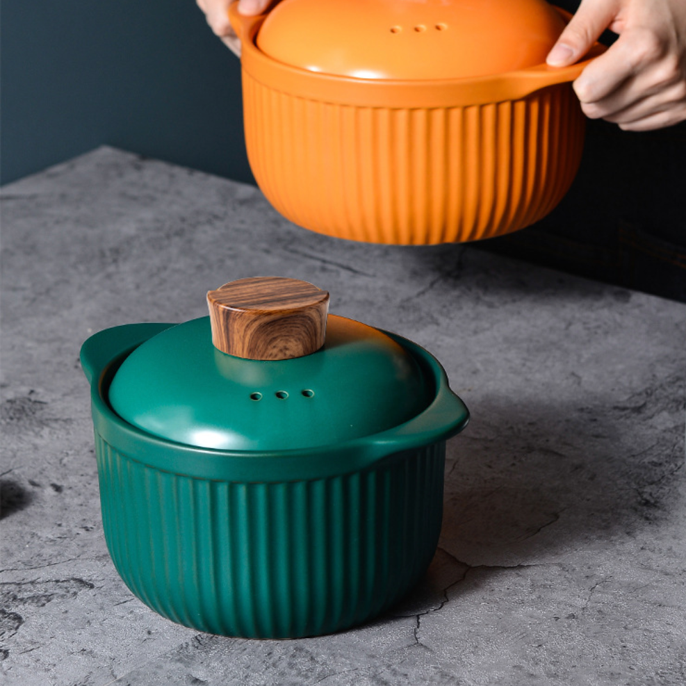 Cooking Pots Green Nestasia