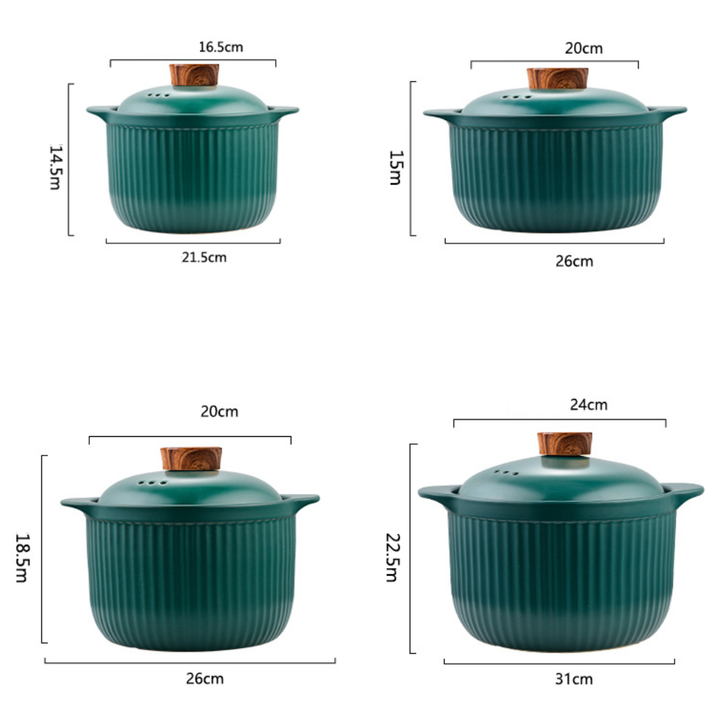 Cooking Pots Green Nestasia