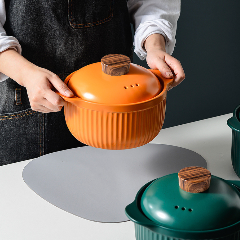 Cooking Pots Orange Nestasia