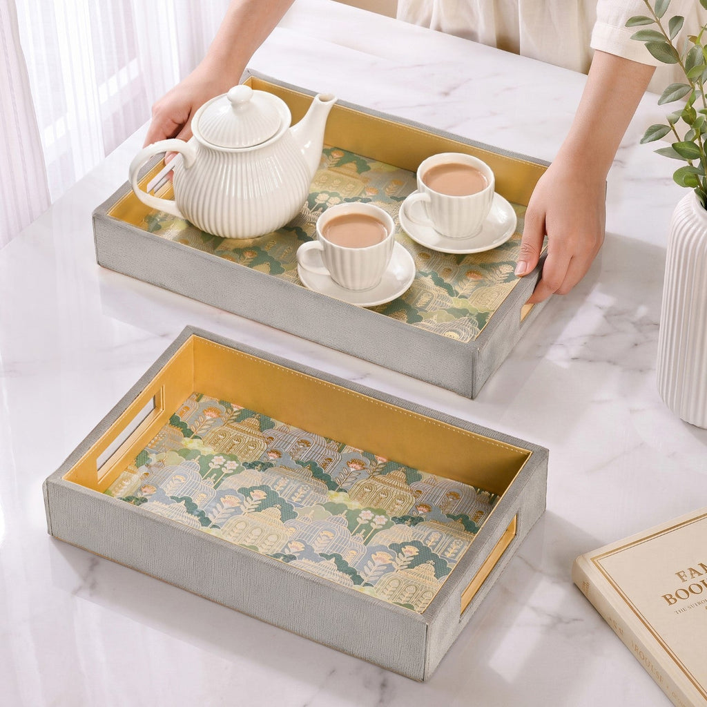 Fleure Heritage Tray Set Of 2 Nestasia