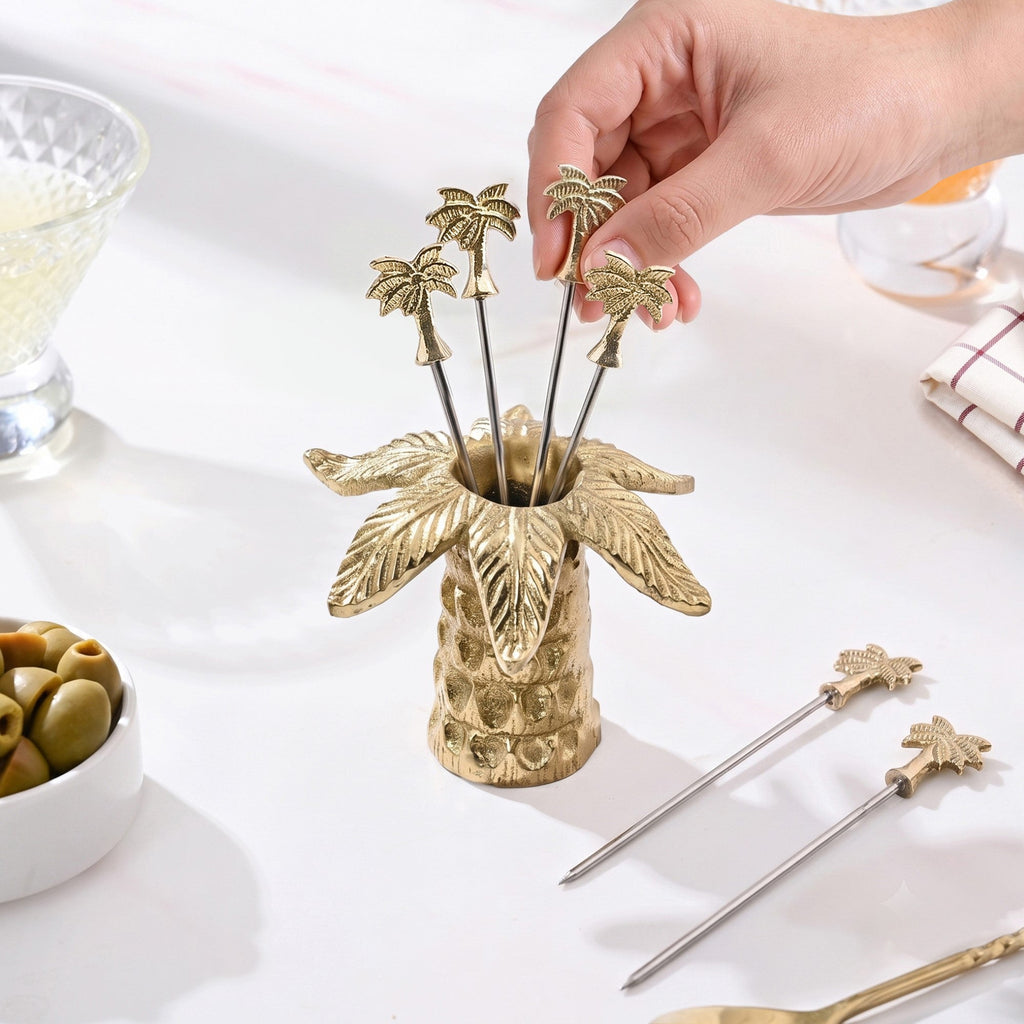 Palm Tree Cocktail Pick Set Of 7 Nestasia